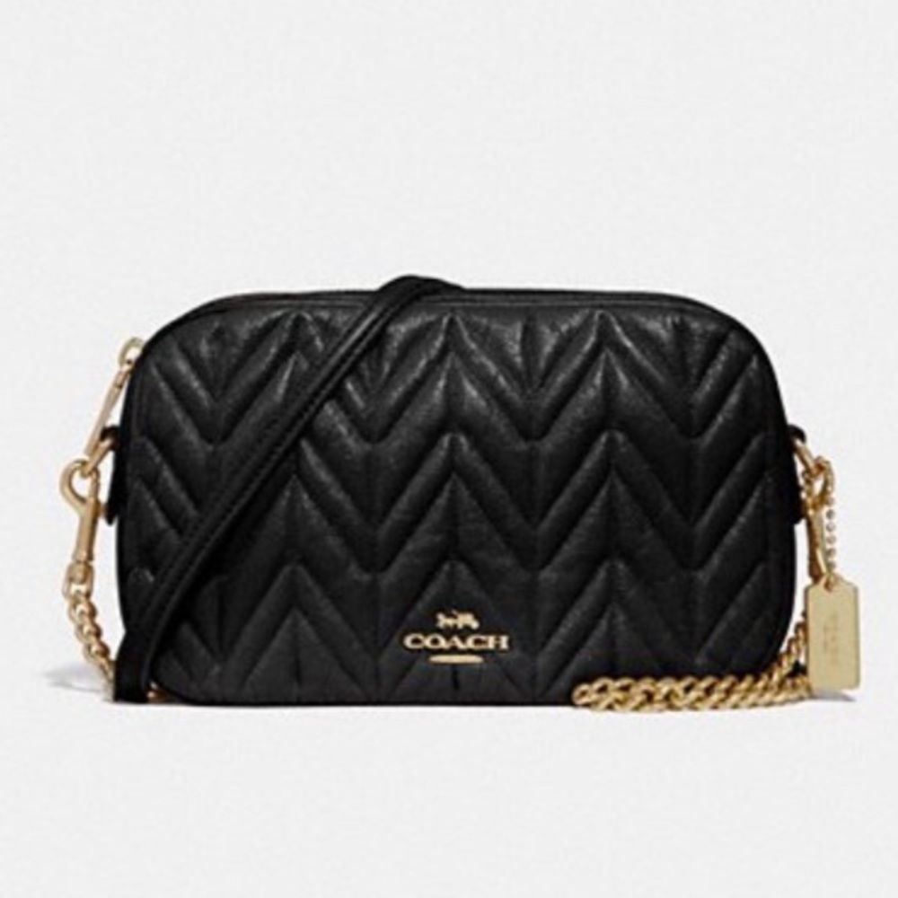 SOLD ⛔️Authentic COACH quilted Leather Crossbody - Picture 2 of 7
